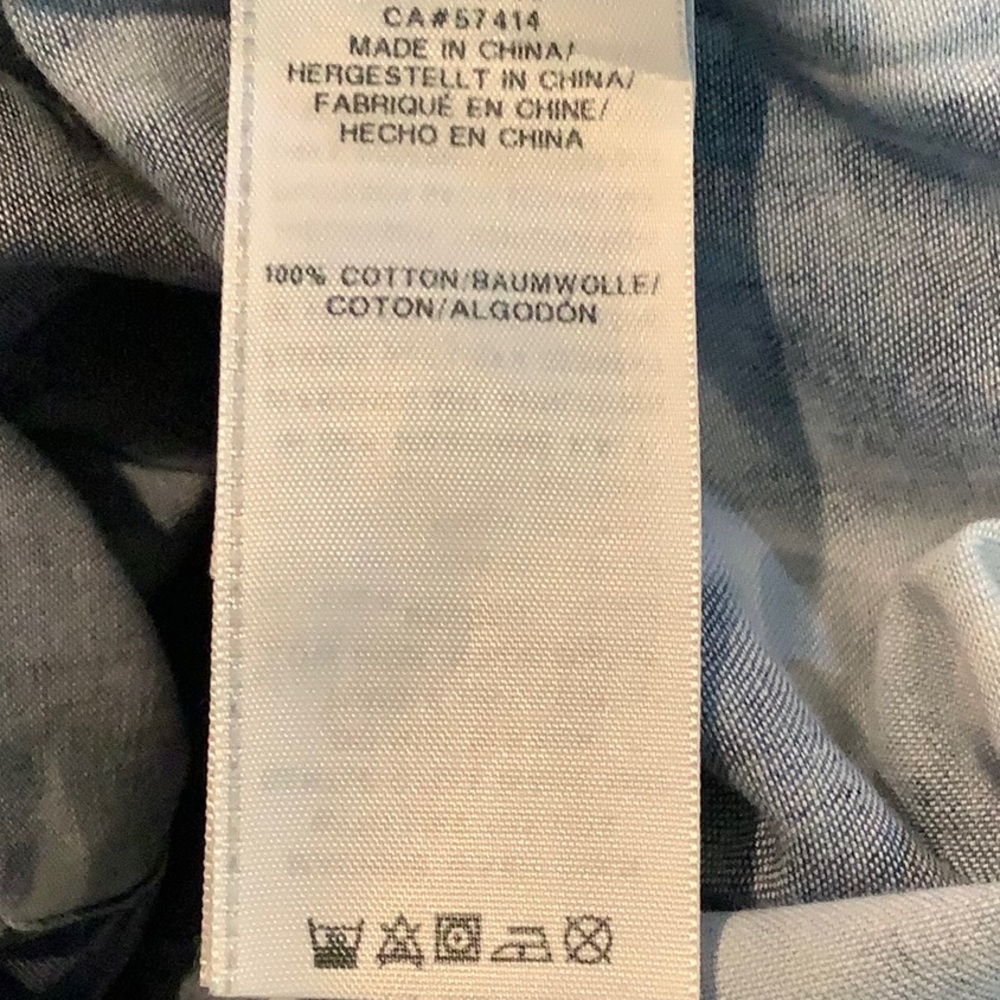 TRUE RELIGION Y2K Oversized Cotton Blue Acid Wash Punk Grunge Alt Urban Top S - Picture 8 of 10
